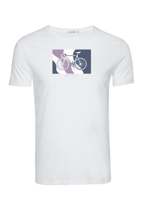 Weiß:  Sportliches T-Shirt aus Bio-Baumwolle für Herren [18344]