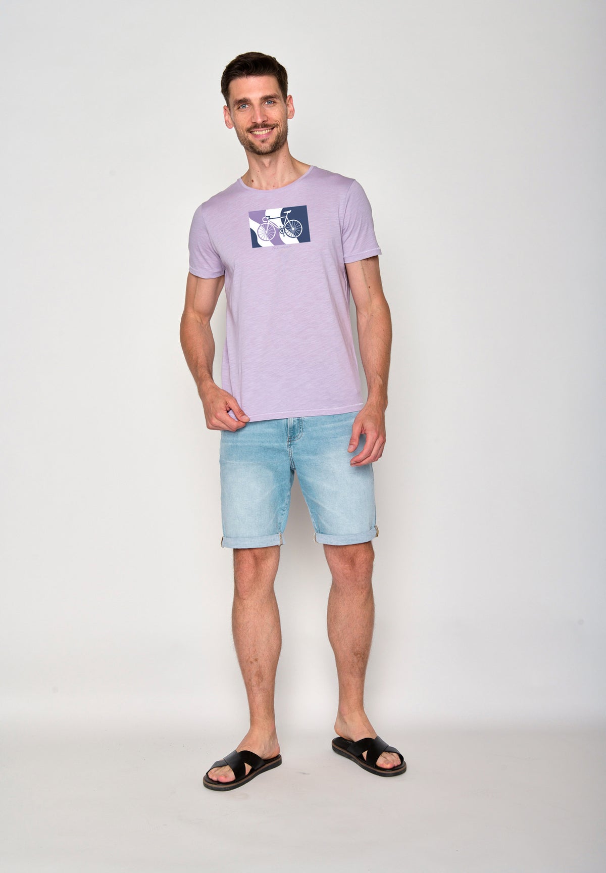 Lilac: Sportliches T-Shirt aus Bio-Baumwolle für Herren [18352]