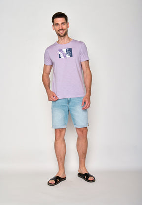 Lilac: Sportliches T-Shirt aus Bio-Baumwolle für Herren [18352]