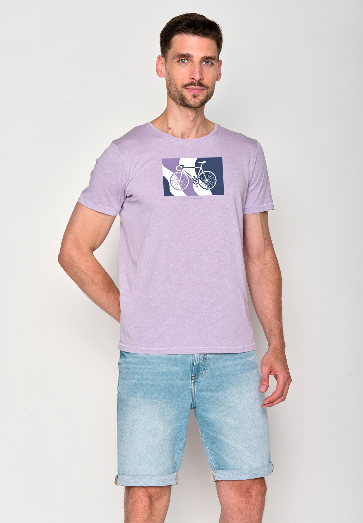 Lilac: Sportliches T-Shirt aus Bio-Baumwolle für Herren [18353]