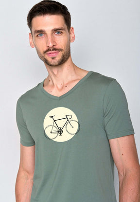 Grün:  Lässiges T-Shirt aus Bio-Baumwolle für Herren [18375]