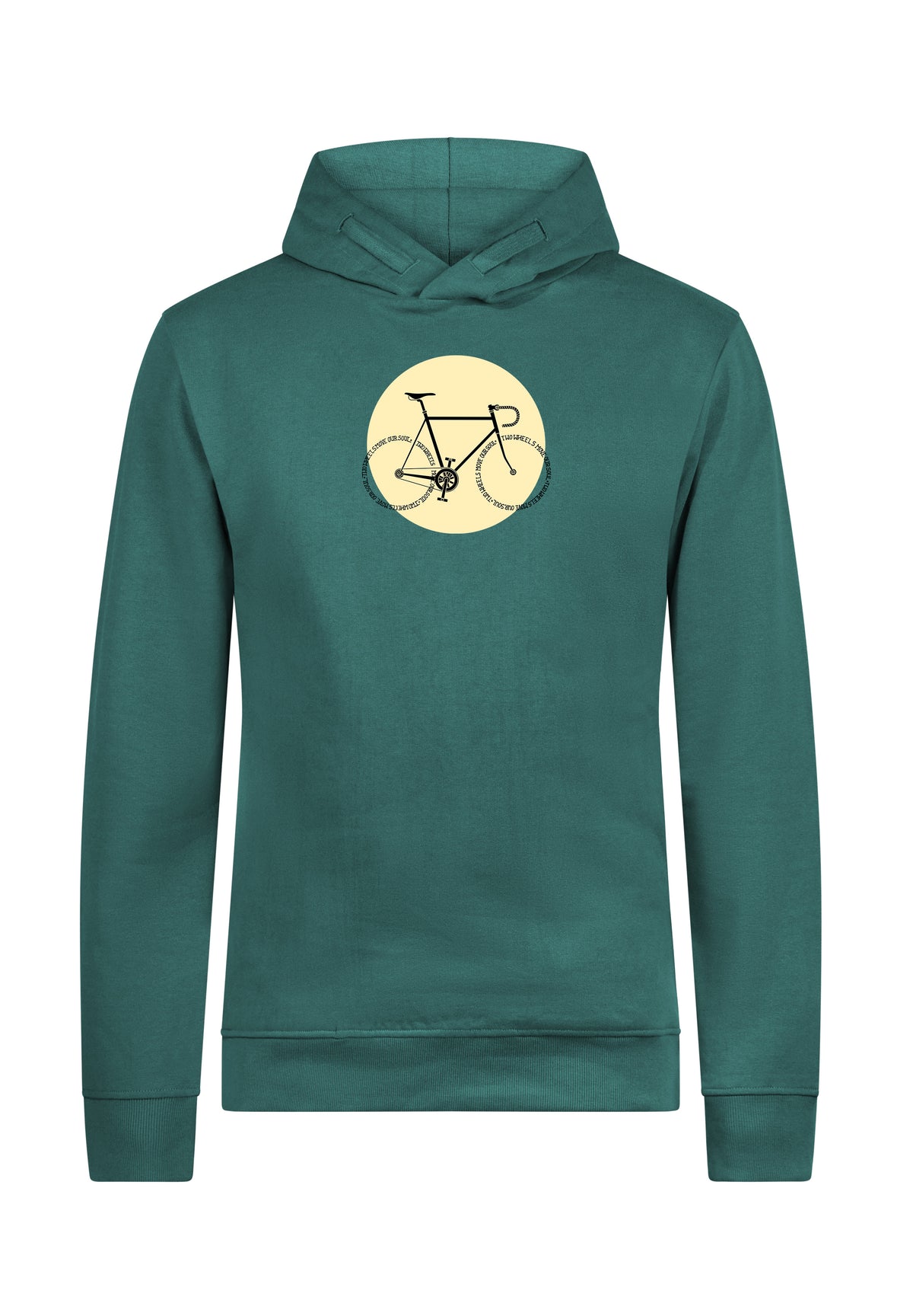 Jungle Green: Kuschliger Hoodie aus Bio-Baumwolle für Herren [18384]