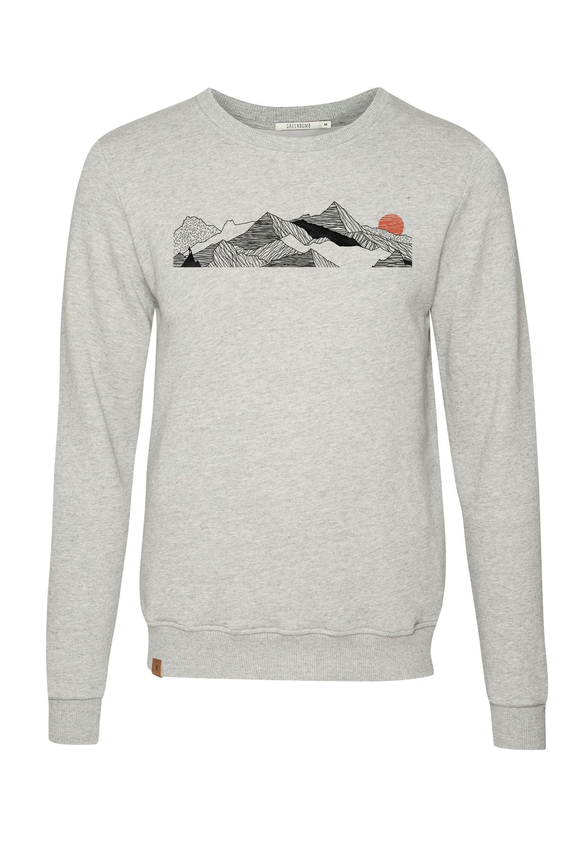 Heather Grey: Gemütliches Sweatshirt aus Bio-Baumwolle für Herren [1838]