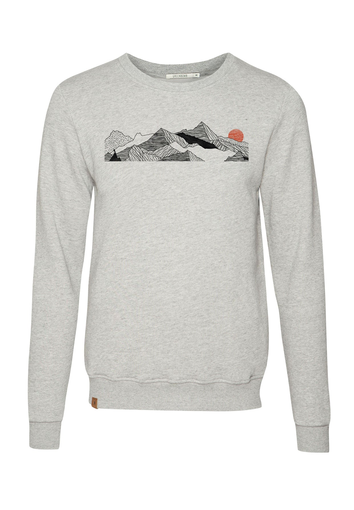 Heather Grey: Gemütliches Sweatshirt aus Bio-Baumwolle für Herren [1838]