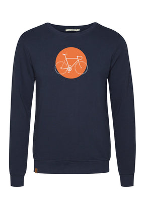 Navy: Gemütliches Sweatshirt aus Bio-Baumwolle für Herren [18395]