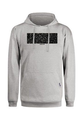 Grau:  Gemütlicher Hoodie aus Bio-Baumwolle für Herren [18406]