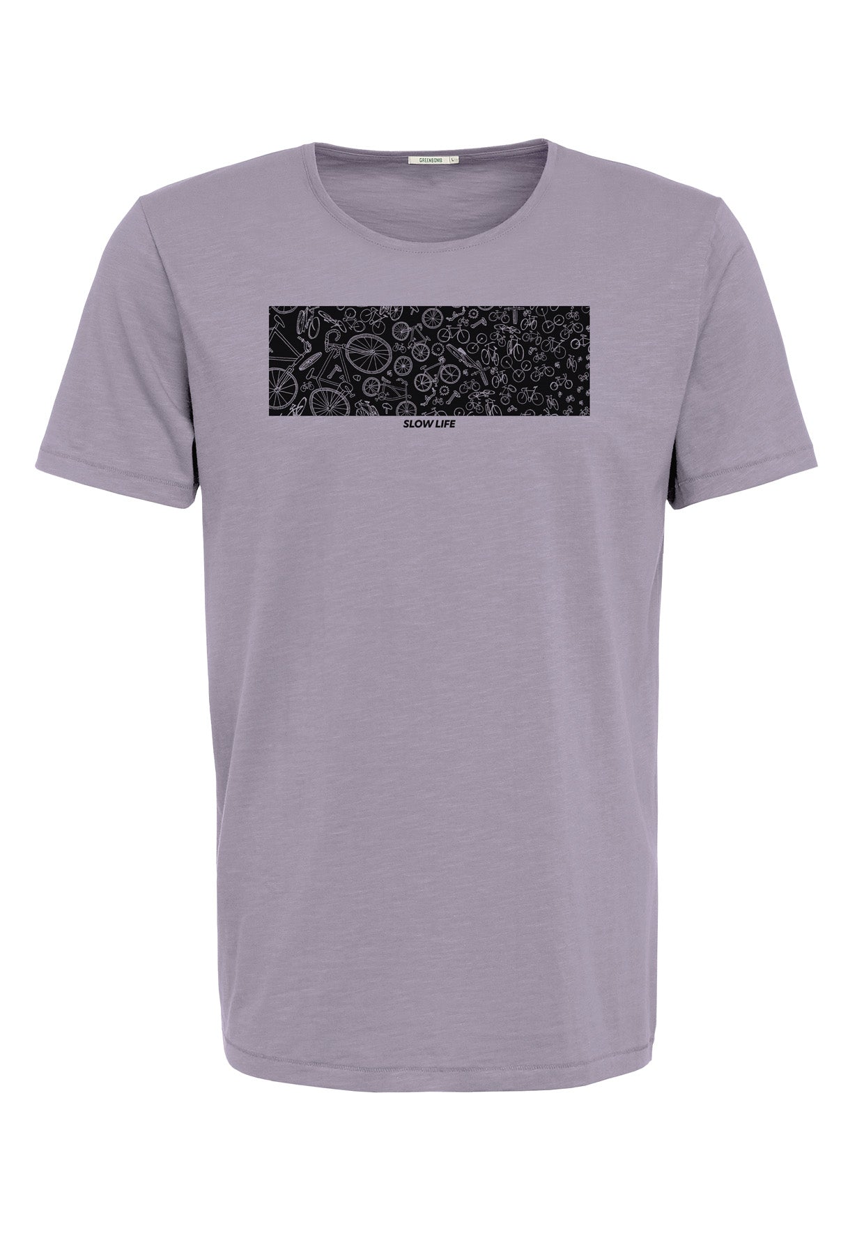 Lila:  Lässiges T-Shirt aus Bio-Baumwolle für Herren [18413]