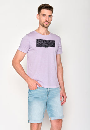 Lila:  Lässiges T-Shirt aus Bio-Baumwolle für Herren [18415]