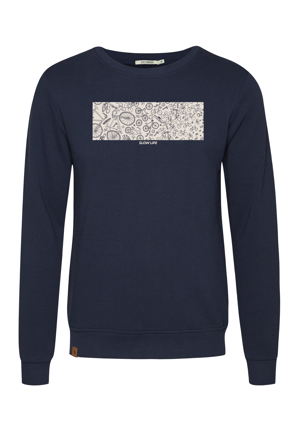 Navy: Gemütliches Sweatshirt aus Bio-Baumwolle für Herren [18421]