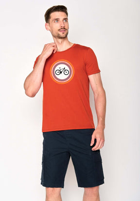 Rot:  Sportliches T-Shirt aus Bio-Baumwolle für Herren [18424]
