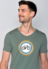Grün:  Lässiges T-Shirt aus Bio-Baumwolle für Herren [18436]