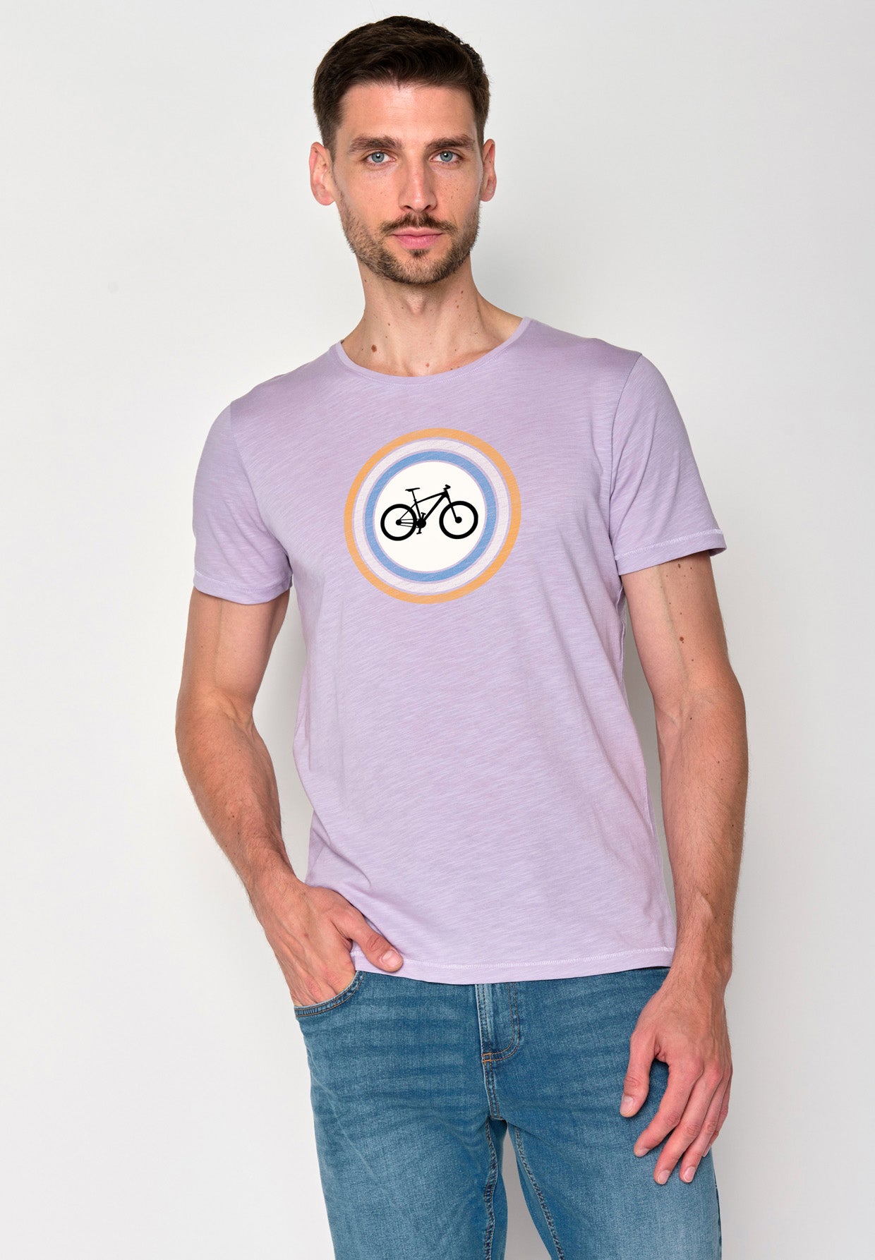 Lilac: Sportliches T-Shirt aus Bio-Baumwolle für Herren [18440]
