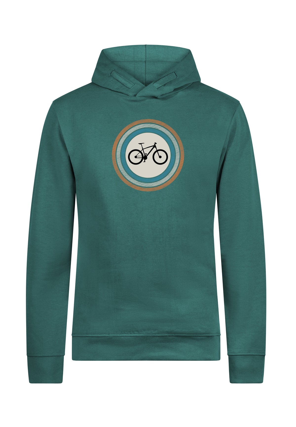Jungle Green: Kuschliger Hoodie aus Bio-Baumwolle für Herren [18444]