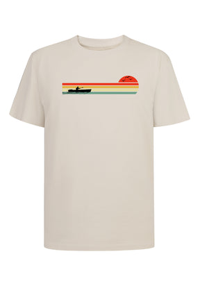 Weiß:  Lässiges T-Shirt aus Bio-Baumwolle für Herren [18450]