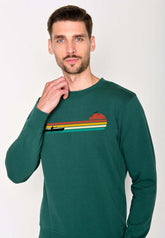 Grün:  Gemütliches Sweatshirt aus Bio-Baumwolle für Herren [18481]
