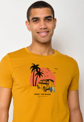 Gelb:  Sportliches T-Shirt aus Bio-Baumwolle für Herren [18489]