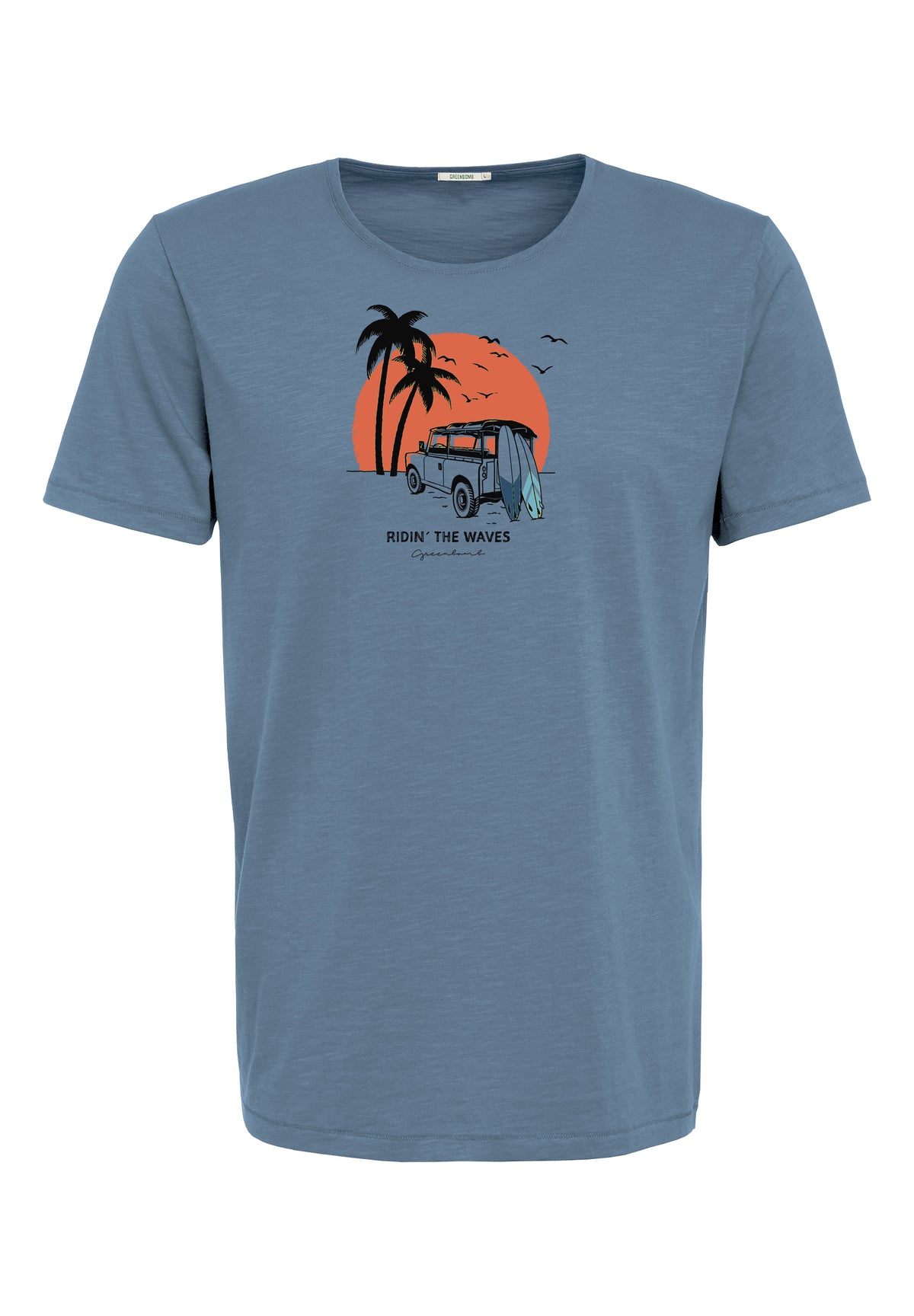 Sloppy Blue: Sportliches T-Shirt aus Bio-Baumwolle für Herren [18499]
