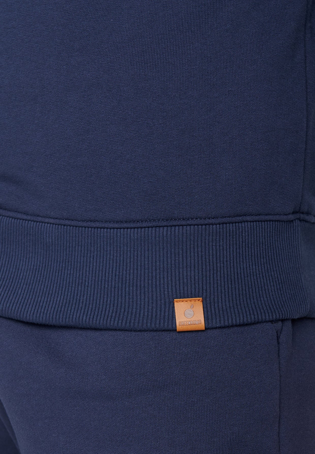 Blau:  Gemütliches Sweatshirt aus Bio-Baumwolle für Herren [18528]