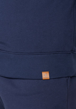 Blau:  Gemütliches Sweatshirt aus Bio-Baumwolle für Herren [18528]