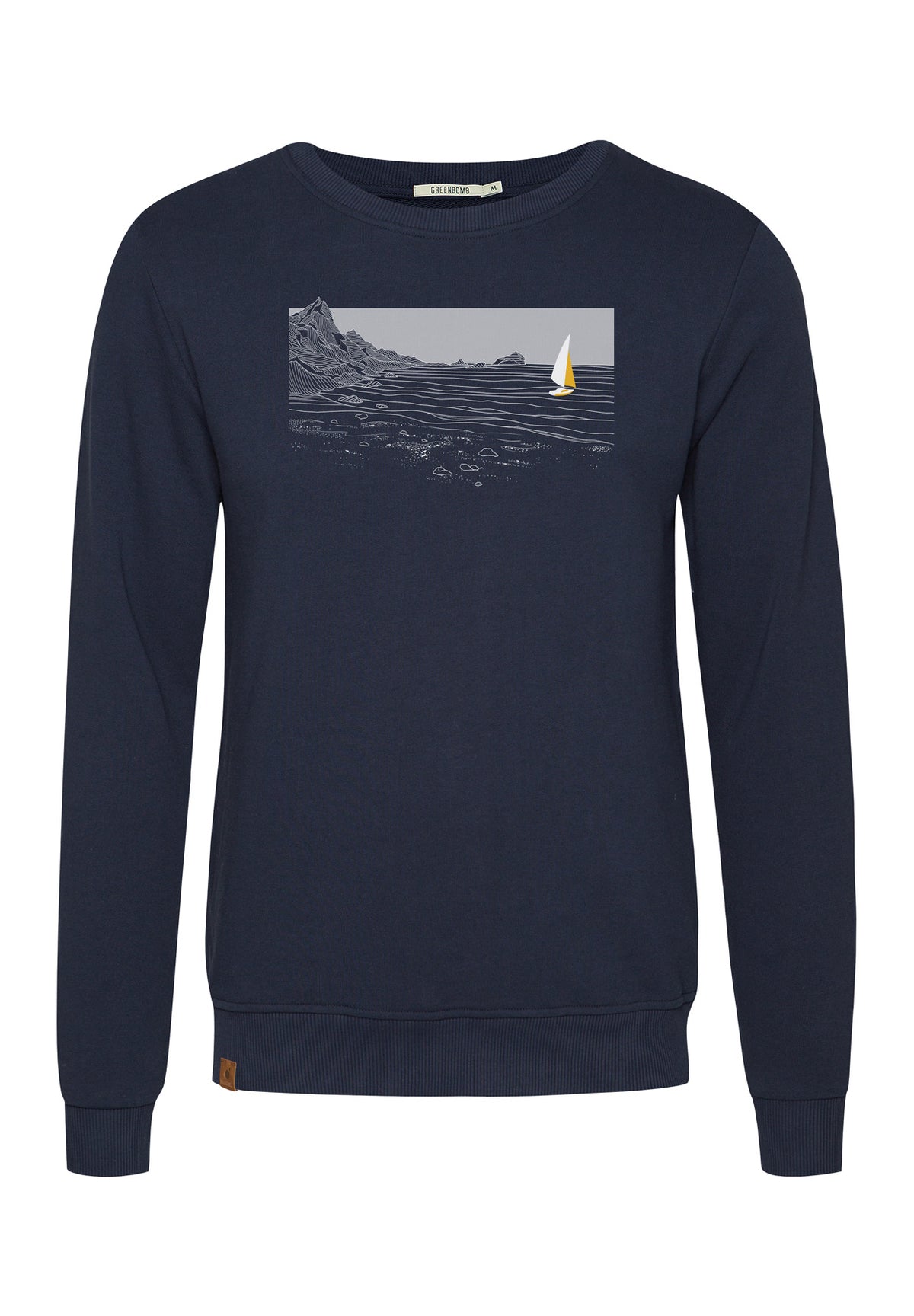 Navy: Gemütliches Sweatshirt aus Bio-Baumwolle für Herren [18529]