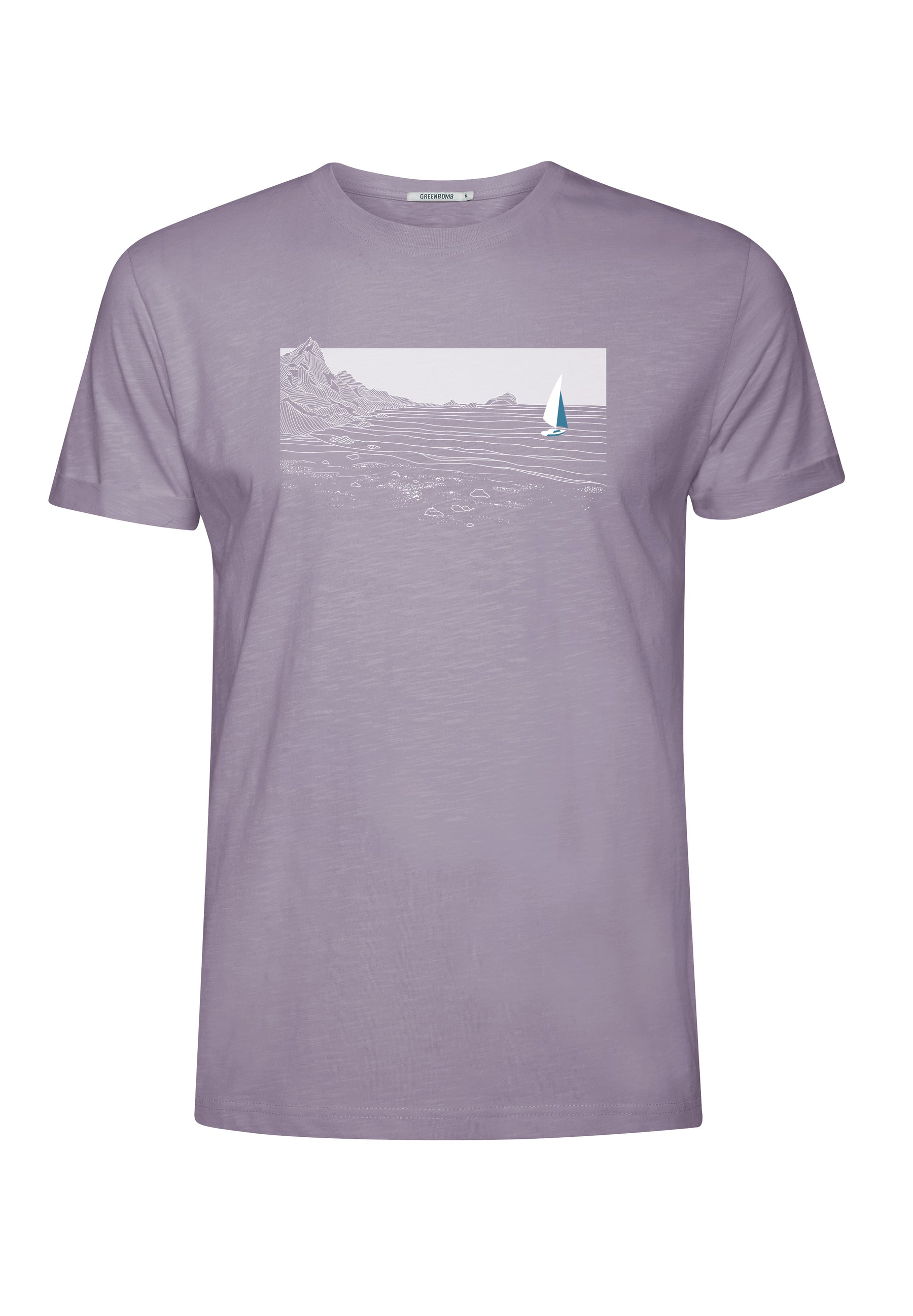 Lila:  Lässiges T-Shirt aus Bio-Baumwoll Mix für Herren [18537]