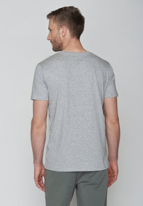 Grau:  Sportliches T-Shirt aus Bio-Baumwolle für Herren [18550]