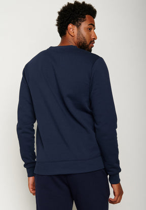 Navy: Gemütliches Sweatshirt aus Bio-Baumwolle für Herren [18571]