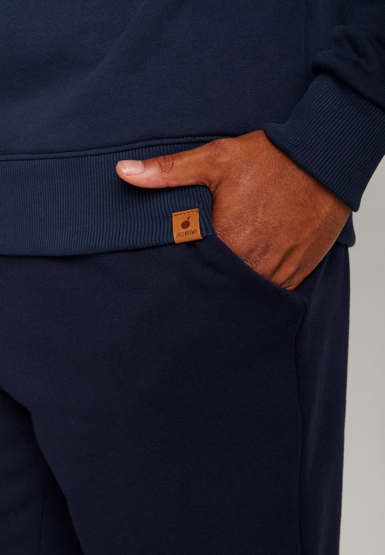 Navy: Gemütliches Sweatshirt aus Bio-Baumwolle für Herren [18572]