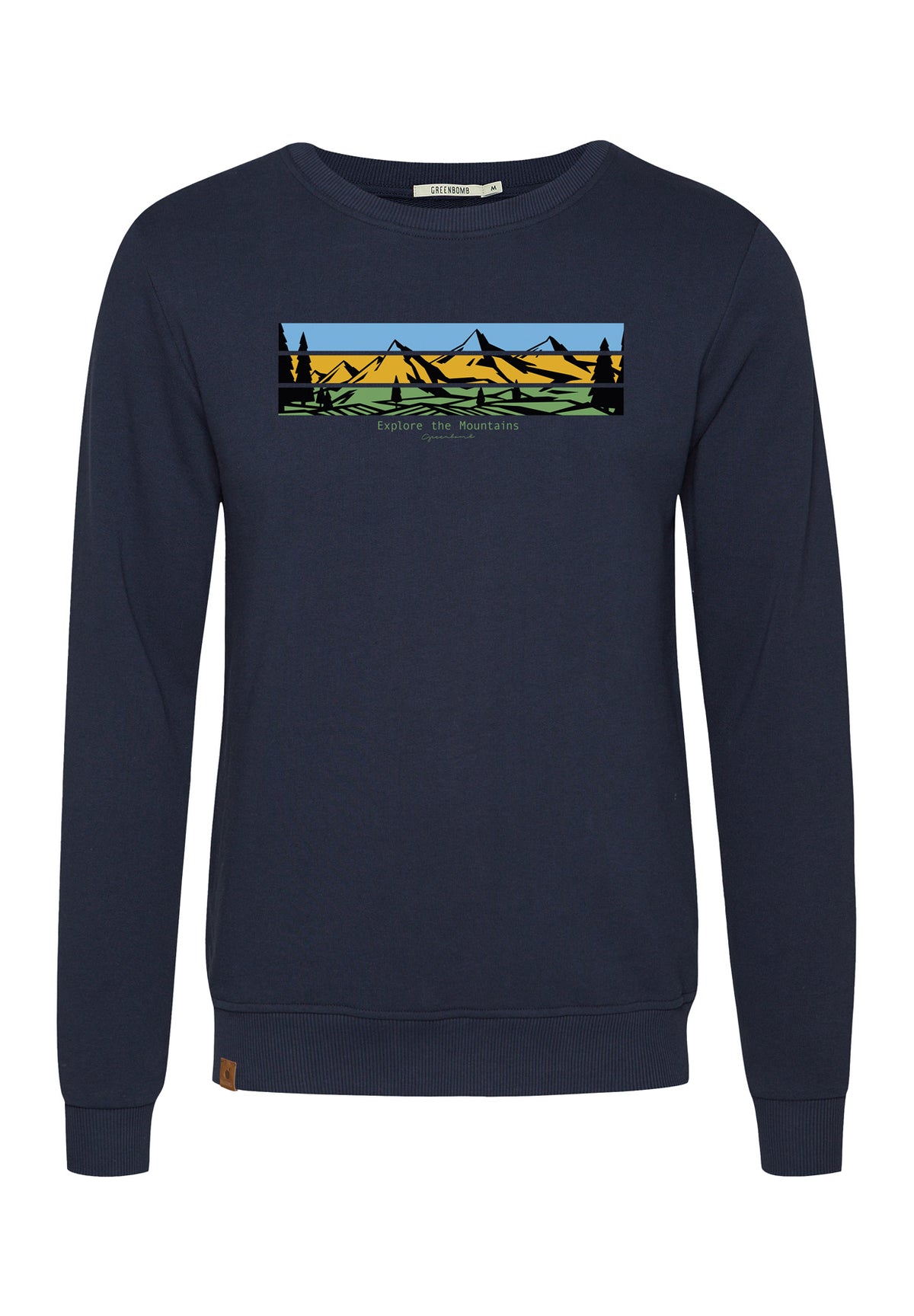 Navy: Gemütliches Sweatshirt aus Bio-Baumwolle für Herren [18573]