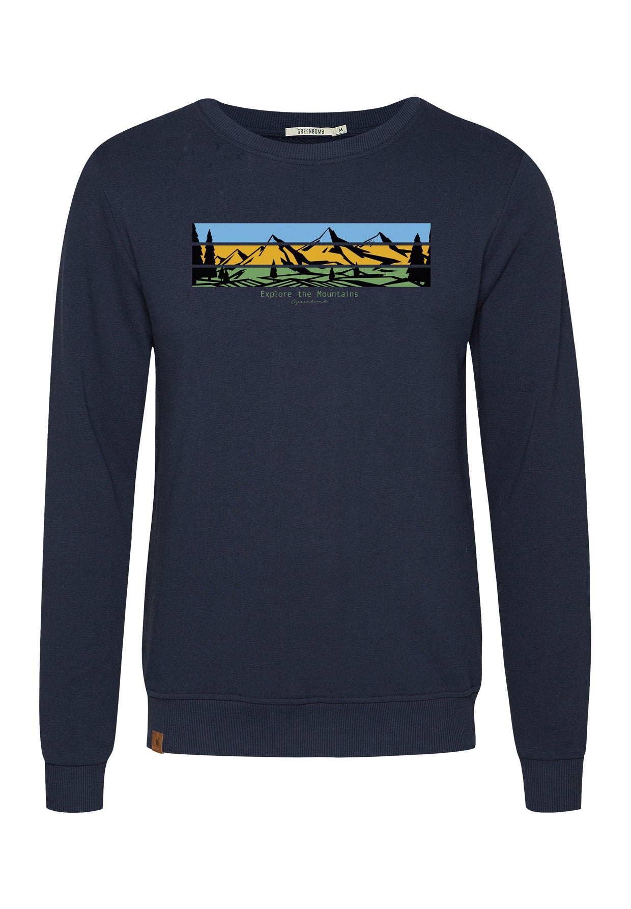 Navy: Gemütliches Sweatshirt aus Bio-Baumwolle für Herren [18573]