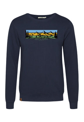 Navy: Gemütliches Sweatshirt aus Bio-Baumwolle für Herren [18573]