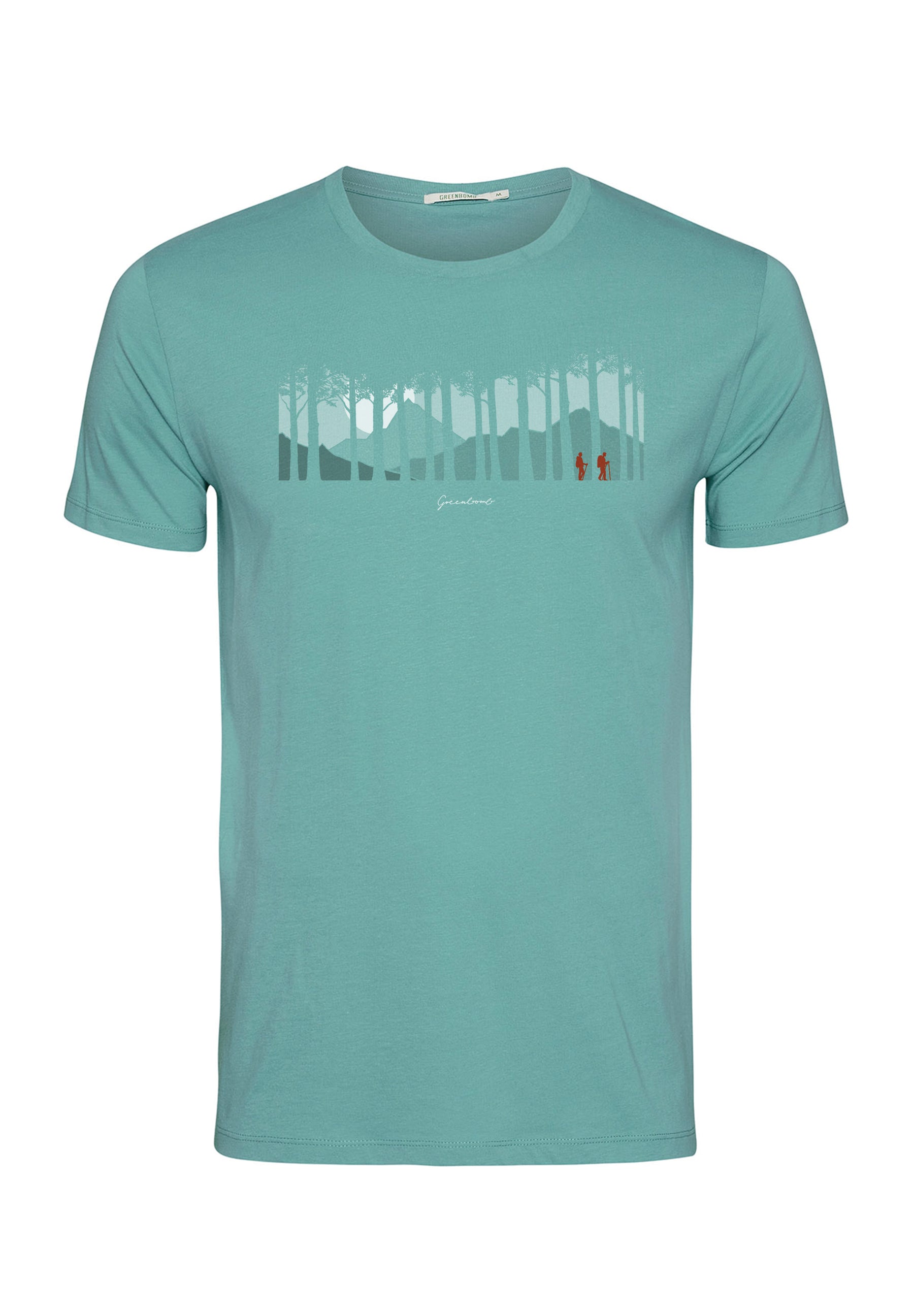 Turkis: Sportliches T-Shirt aus Bio-Baumwolle für Herren [18574]