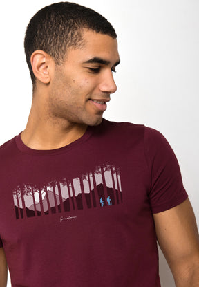 Rot:  Sportliches T-Shirt aus Bio-Baumwolle für Herren [18579]