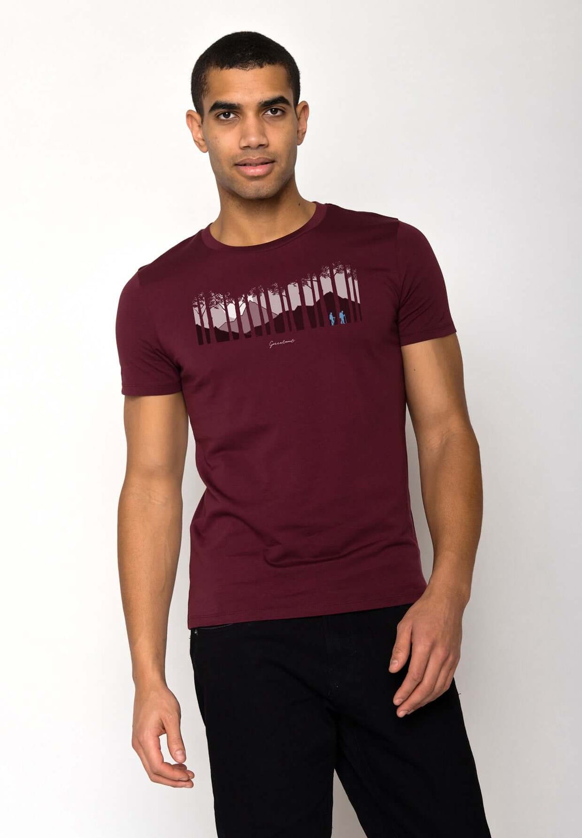 Rot:  Sportliches T-Shirt aus Bio-Baumwolle für Herren [18580]