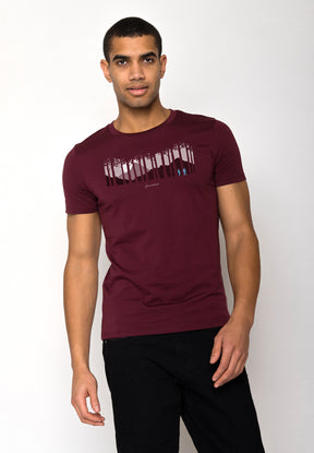 Rot:  Sportliches T-Shirt aus Bio-Baumwolle für Herren [18580]