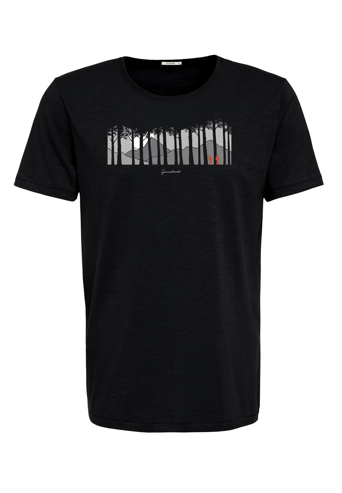 Black: Sportliches T-Shirt aus Bio-Baumwolle für Herren [18599]