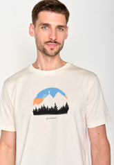 Weiß:  Lässiges T-Shirt aus Bio-Baumwolle für Herren [18604]