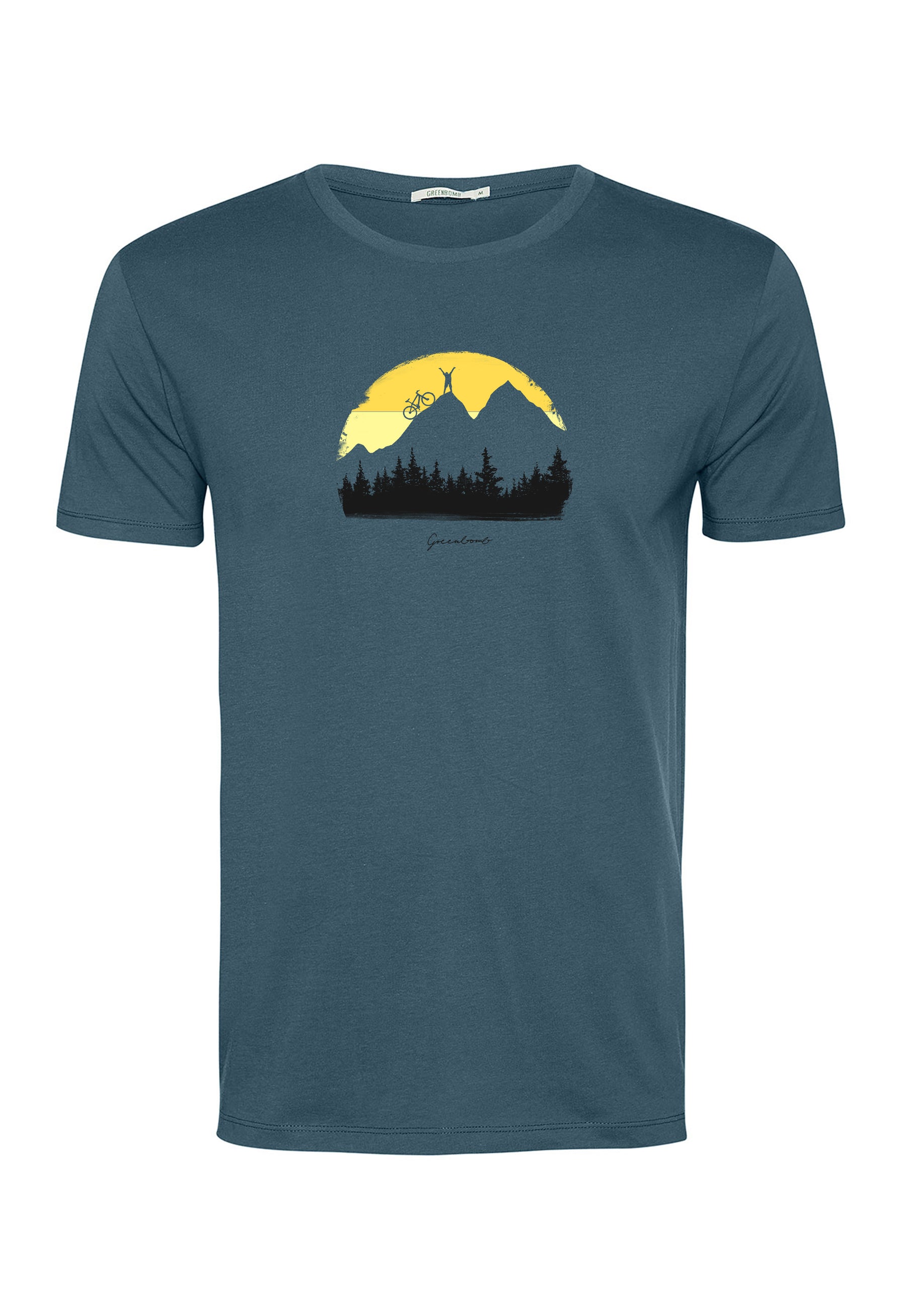 Blau:  Sportliches T-Shirt aus Bio-Baumwolle für Herren [18606]