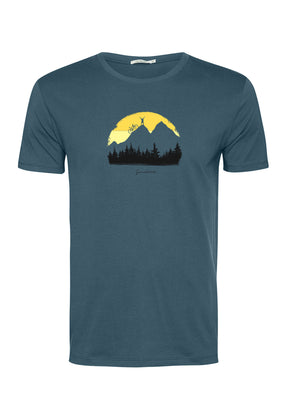 Blau:  Sportliches T-Shirt aus Bio-Baumwolle für Herren [18606]
