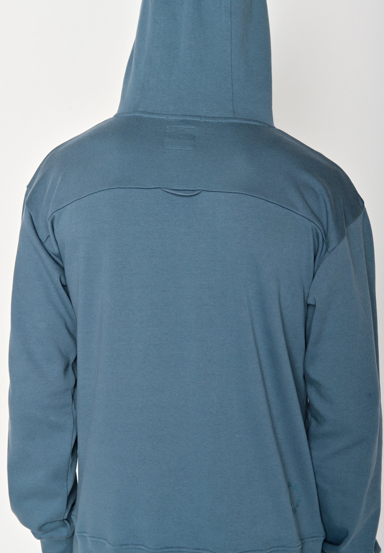 Vintage Blue: Gemütlicher Hoodie aus Bio-Baumwolle für Herren [18621]