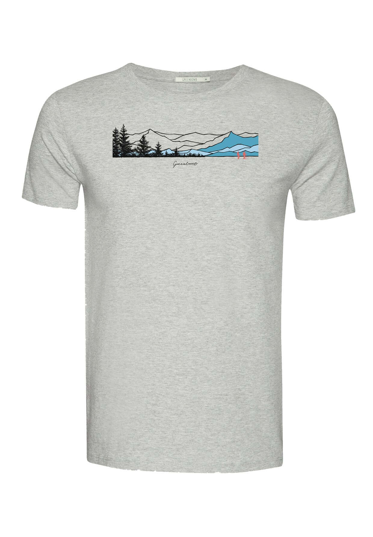 Grau:  Sportliches T-Shirt aus Bio-Baumwolle für Herren [18635]