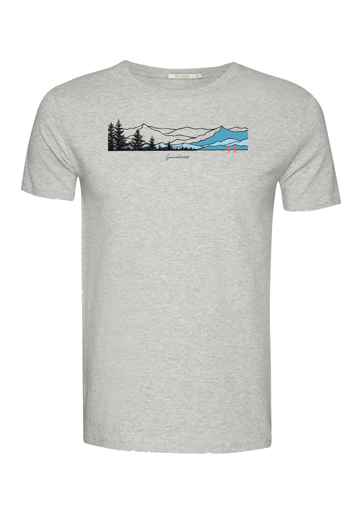 Heather Grey: Sportliches T-Shirt aus Bio-Baumwolle für Herren [18635]