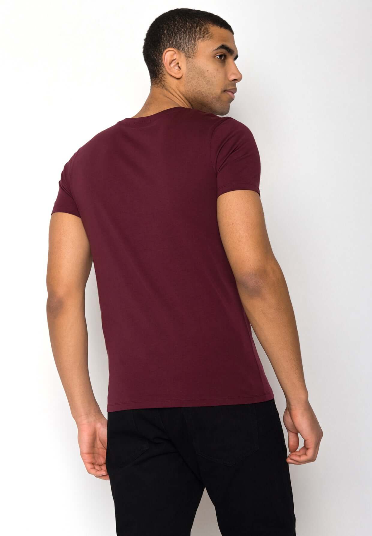 Rot:  Sportliches T-Shirt aus Bio-Baumwolle für Herren [18637]