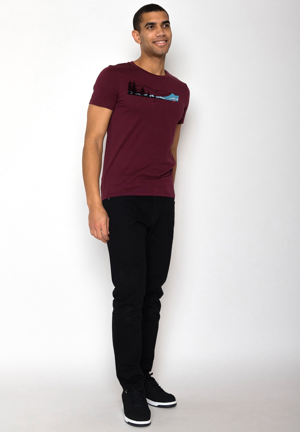 Velvet Rain: Sportliches T-Shirt aus Bio-Baumwolle für Herren [18639]