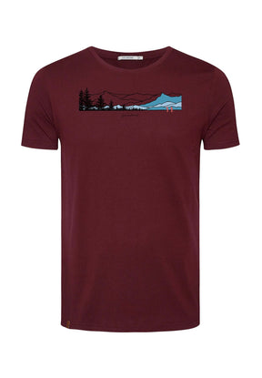 Rot:  Sportliches T-Shirt aus Bio-Baumwolle für Herren [18640]