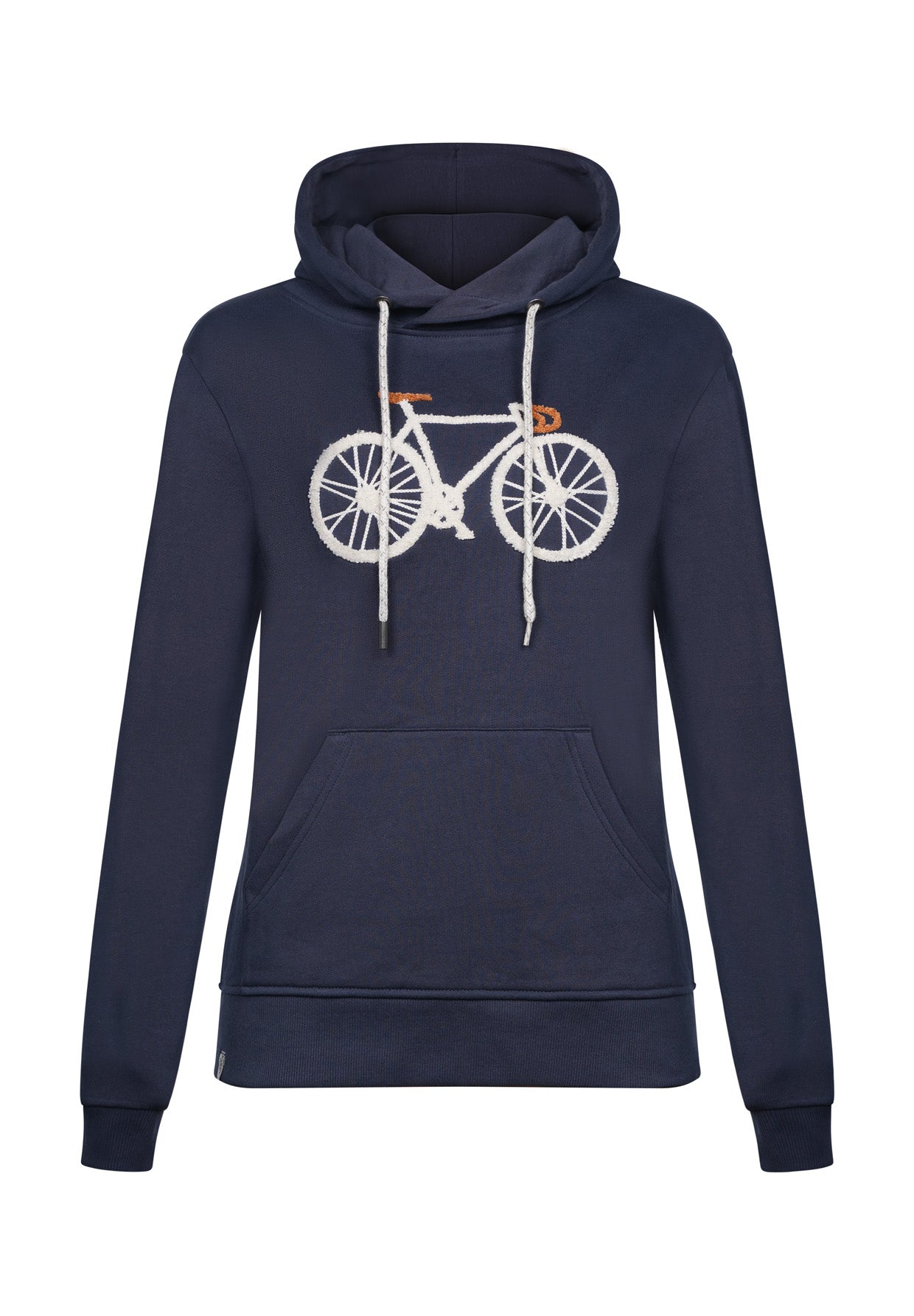 Navy: Gemütlicher Hoodie aus Bio-Baumwolle für Damen [18657]