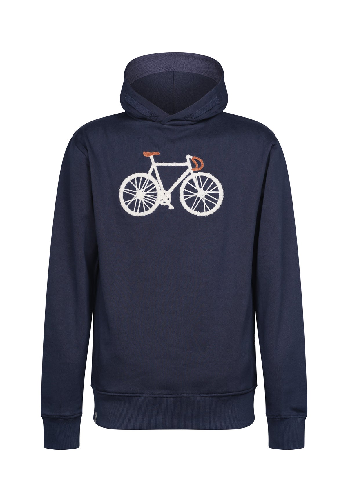Navy: Kuschliger Hoodie aus Bio-Baumwolle für Herren [18664]