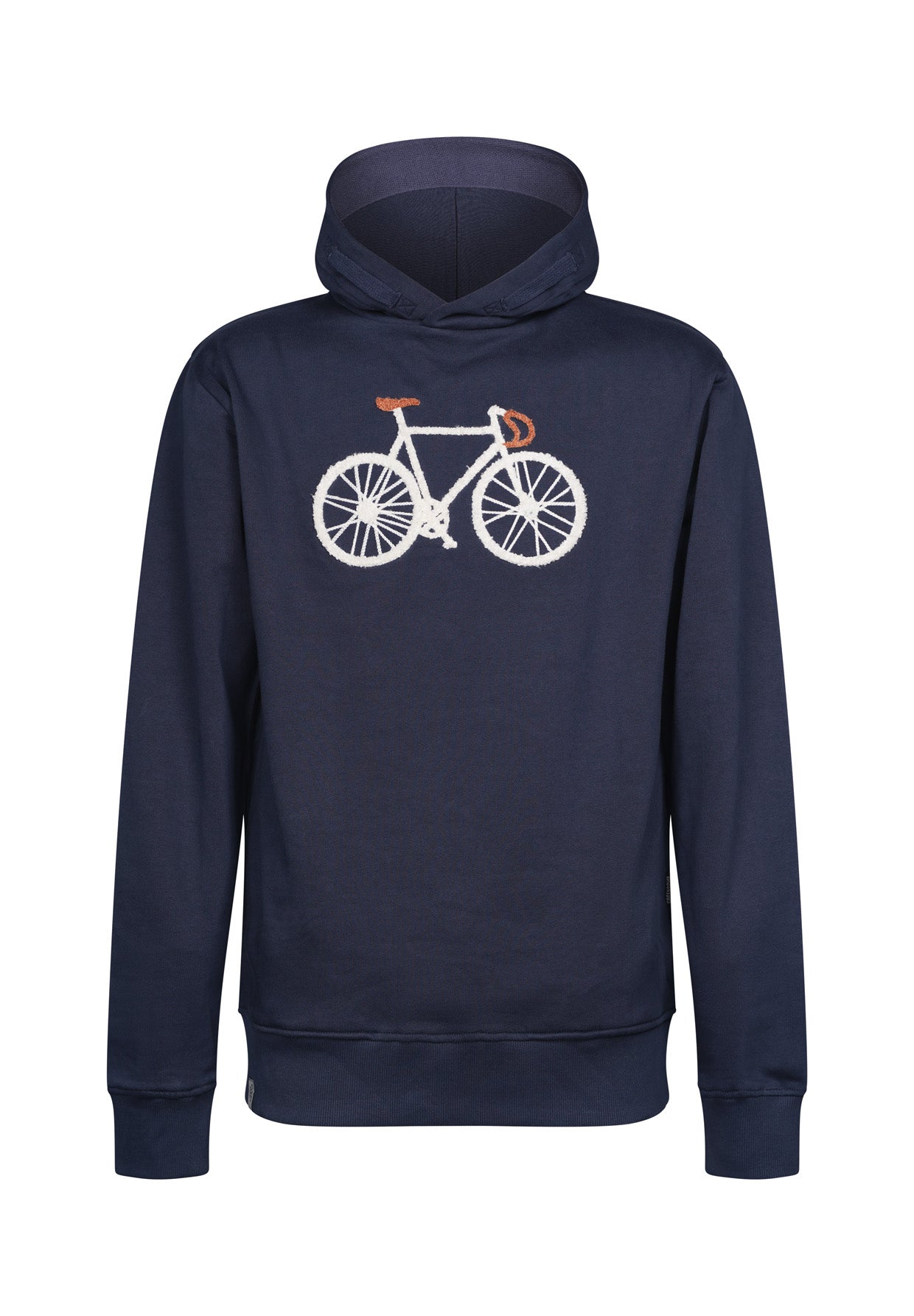 Navy: Kuschliger Hoodie aus Bio-Baumwolle für Herren [18664]