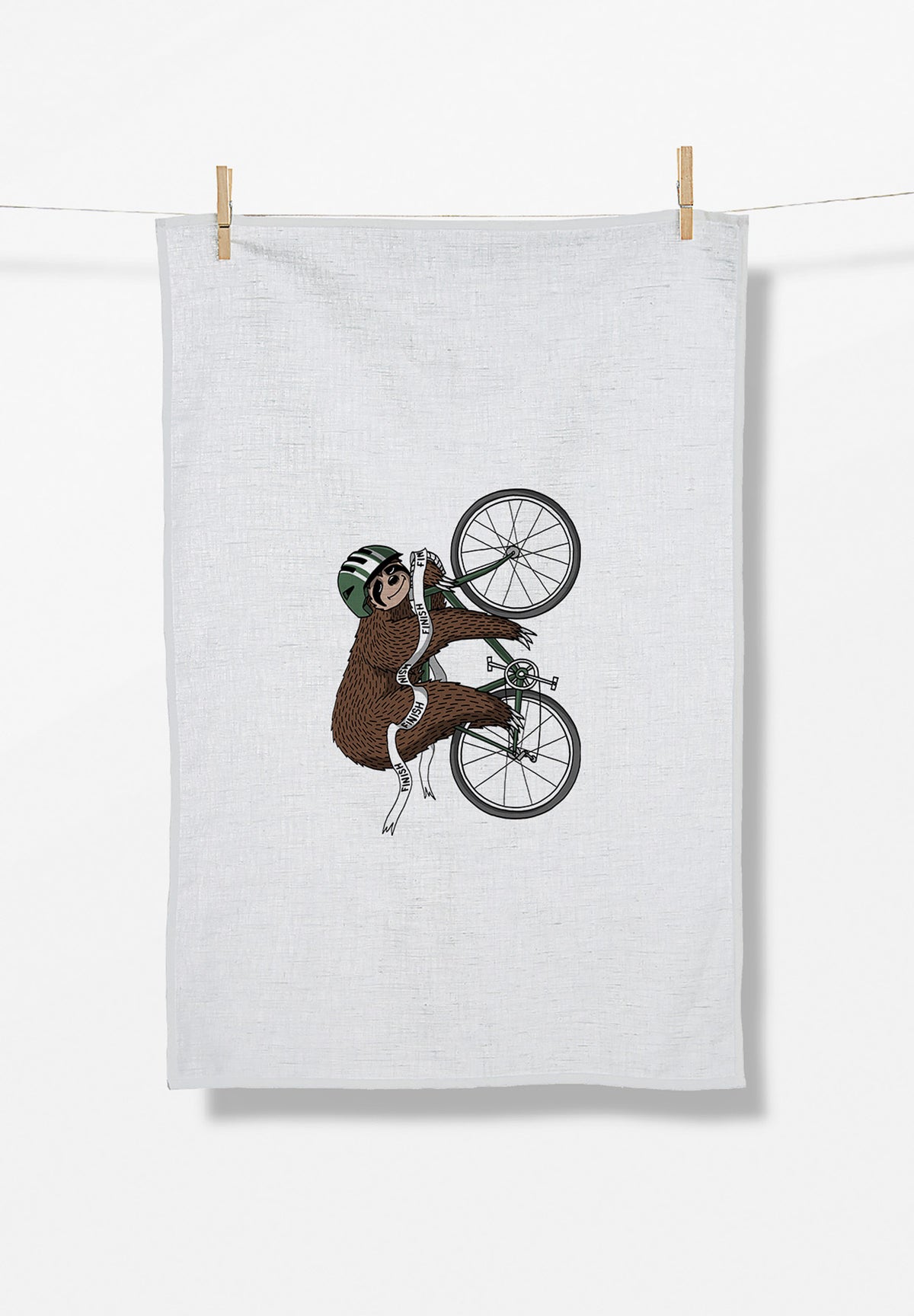 White: Praktisches Geschirrtuch aus Bio-Baumwolle für Unisex [18665]