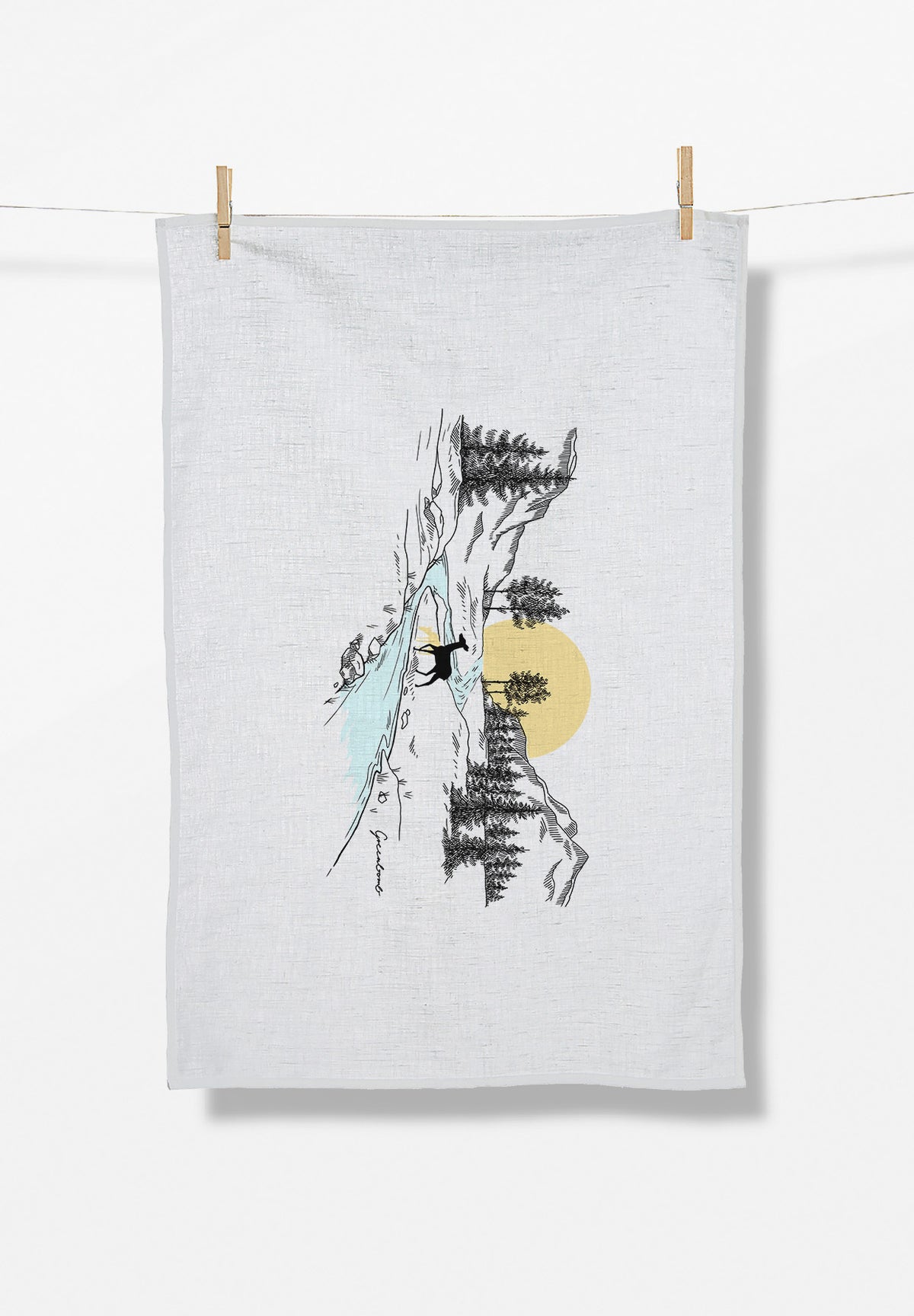 White: Praktisches Geschirrtuch aus Bio-Baumwolle für Unisex [18673]